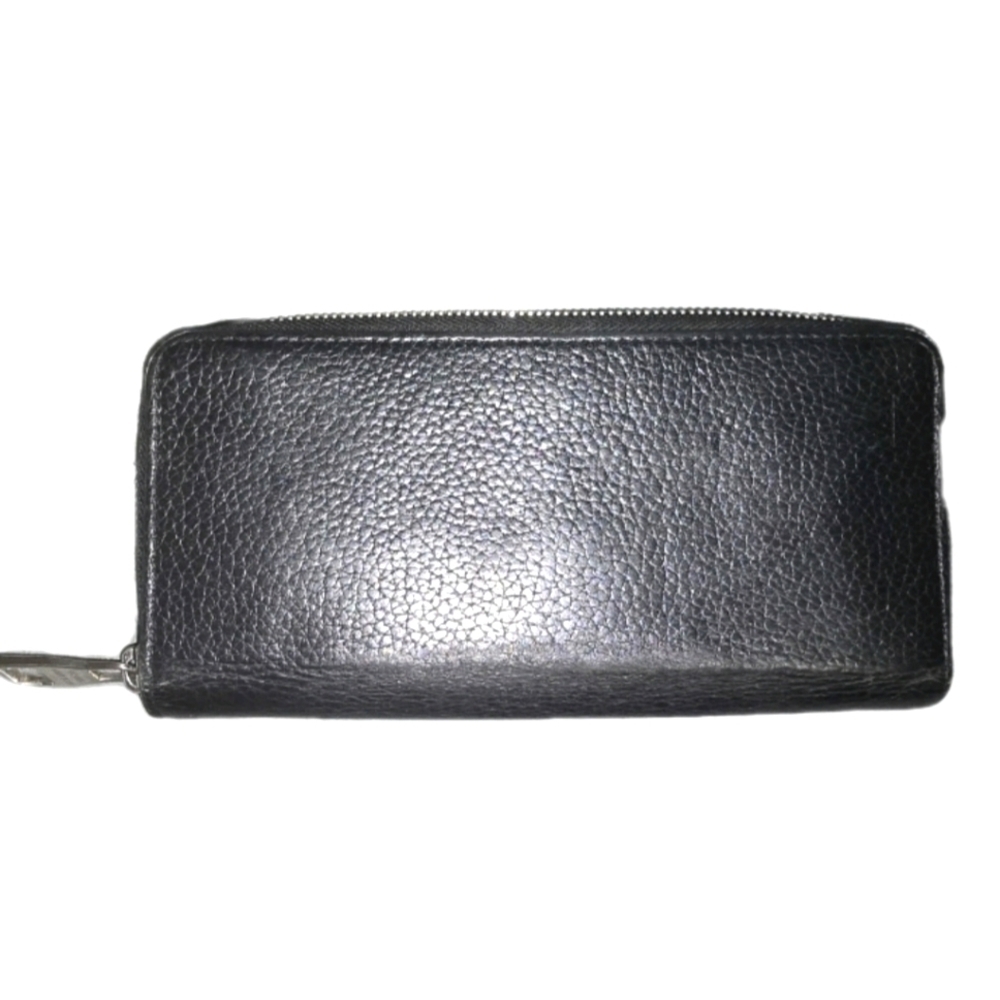 EUC - Authentic Louis Vuitton Unisex Taiga Leather Black Long Zippered Wallet